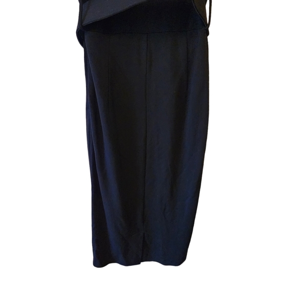 COCO & tashi belted cap sleeve v-neck midi dress flared corpcore office siren - Picture 6 of 12